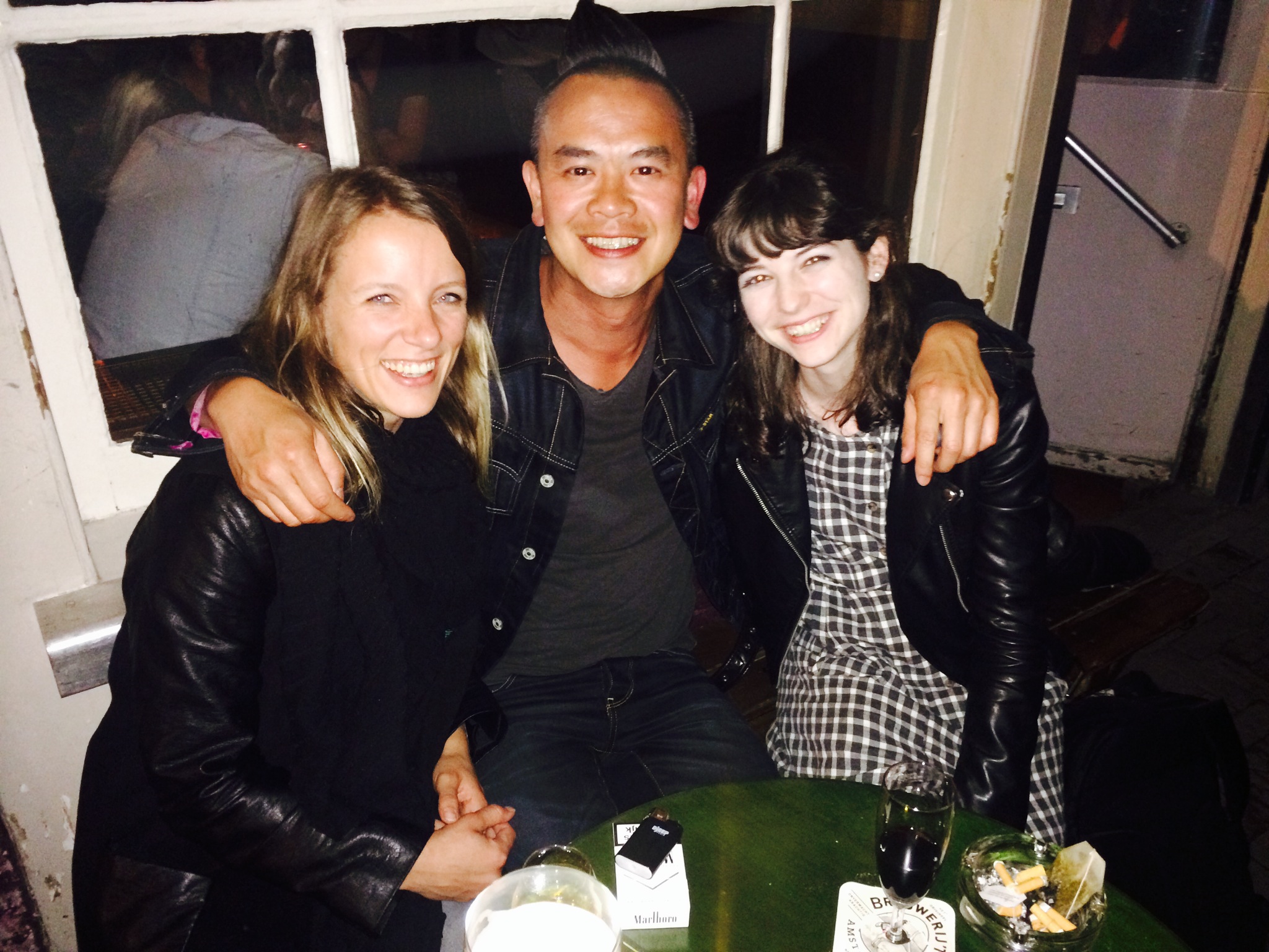 Debby, Trieu and Me, in need of a tan...